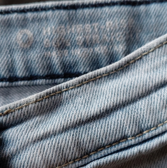 Arizon Womens Light Wash Distressed Highrise Denim Jeans Size 0 - Picture 4 of 10